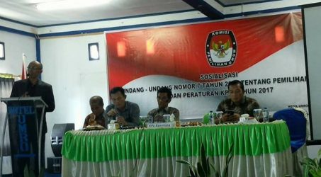 KPU Kepahiang Sosialisasikan UU No 7 Tahun 2017, Parpol Wajib Isi Sipol