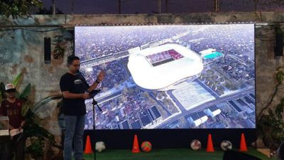 anies baswedan presentasikan mattoangin stadium