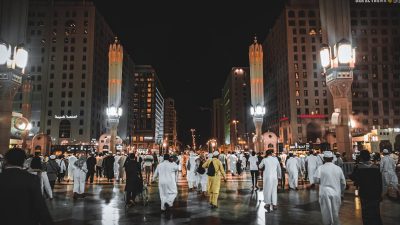 jemaah haji di madinah arab saudi