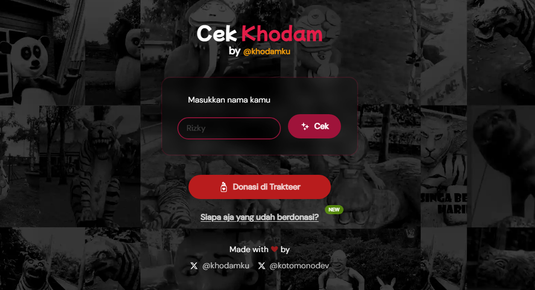 laman situs cek khodam online