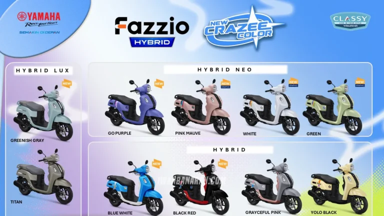 Tampil Lebih ‘Crazee’! Yamaha Fazzio Hybrid 2026 Punya Warna Baru, Cek Harganya