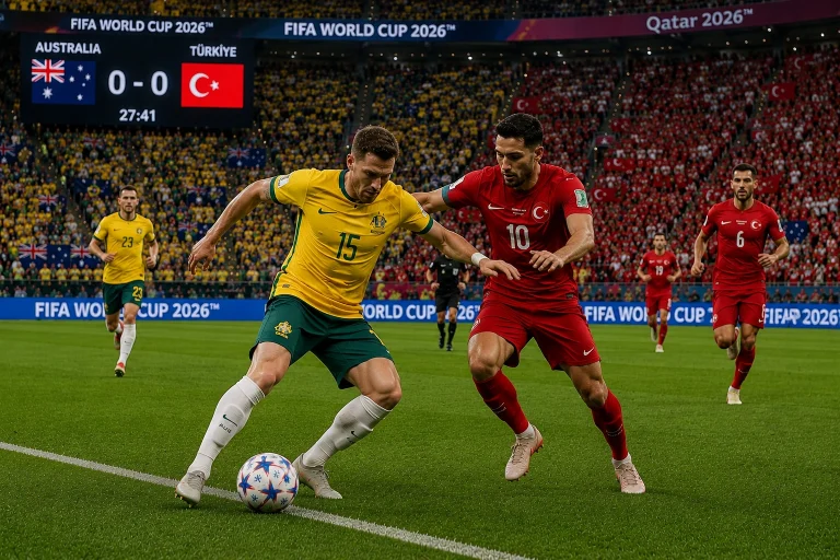 Australia Buat Kejutan Besar, Tumbangkan Turki 2-0 dan Samai Poin Amerika Serikat di Grup D